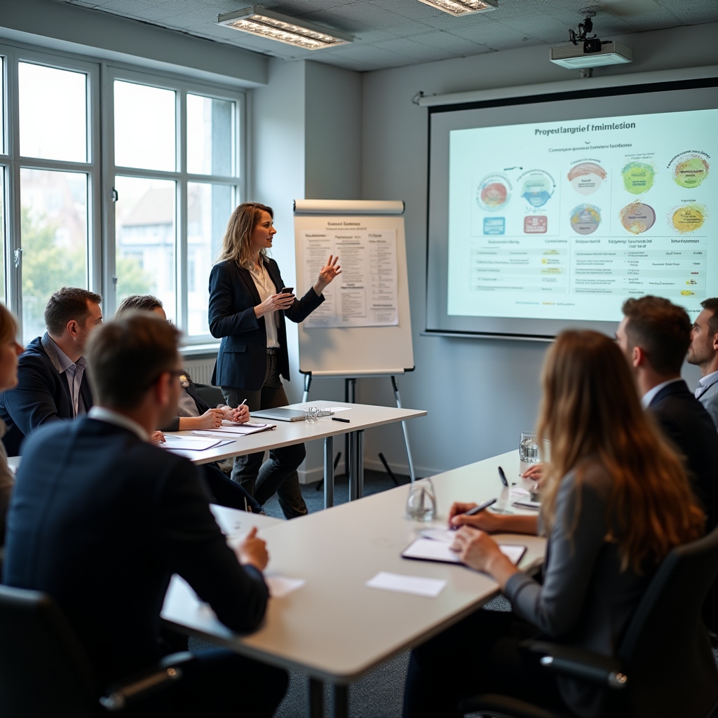 Skupinový workshop o udržitelnosti pro firemní tým